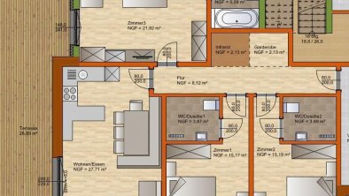 Ferienwohnung Grundriss