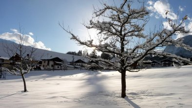 Abenddämmerung beim Landhaus Mayr