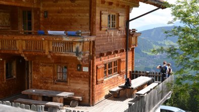 Terrasse Hohlriederalmhütte, © PM