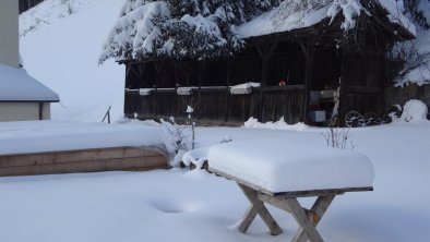 Garten im Schnee