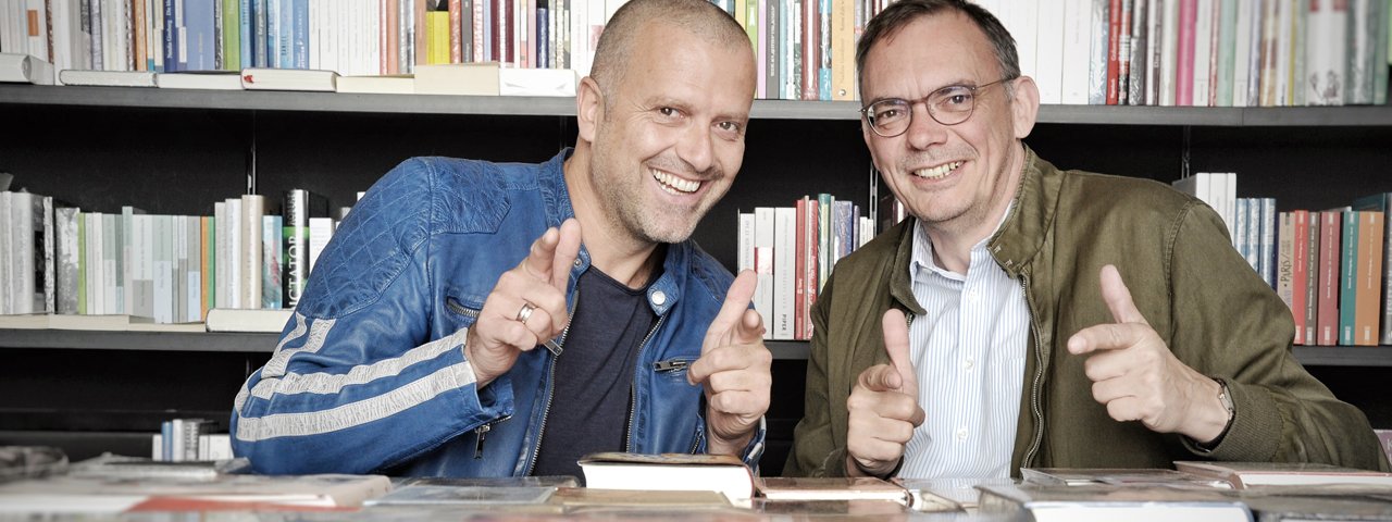 The key individuals involved in organizing the Tirol Crime Writing Festival, © Fotowerk Aichner