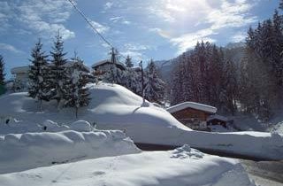 Blick vom Balkon Winter