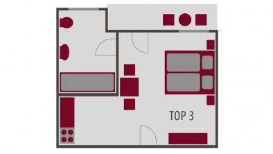 Grundriss TOP3 26 m²