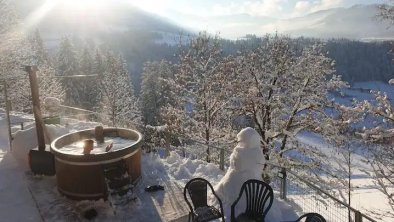 Hottub in de sneeuw