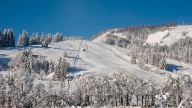 Das Glaagut - Blick auf die Skipiste