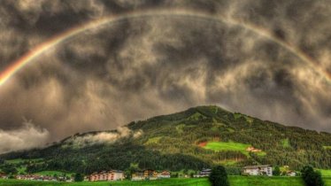 Ausblick mit Regenbogen