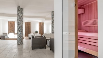 Ansicht Wellnessbereich mit Sauna