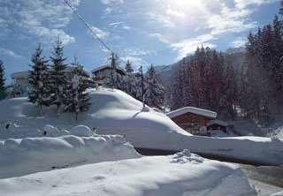 Blick vom Balkon Winter