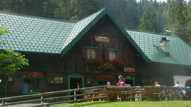 The Mösl Alm hut in the Karwendel Mountains