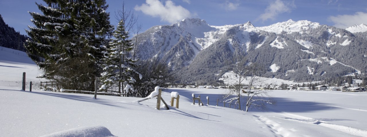 Winter in the region around the Reutte Nature Park, © Naturparkregion Reutte