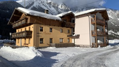 Winteransicht Haus Anna Huben Ötztal