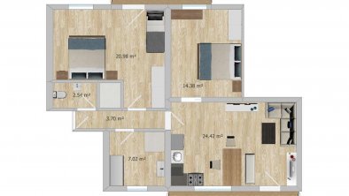 Plan Ferienwohnung Rosa