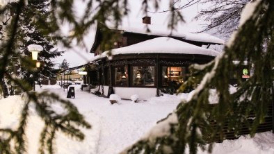 Aussenansicht Waldcafe Winter, © Gasthof Waldcafe