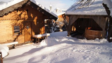 Hütte von hinten