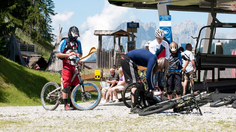 Top station of the four-man Gaisberg chairlift, © Tirol Werbung/Michael Werlberger