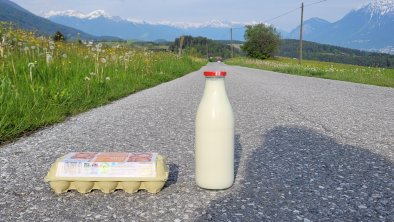 fresh milk and eggs from the Gschwendtfarm