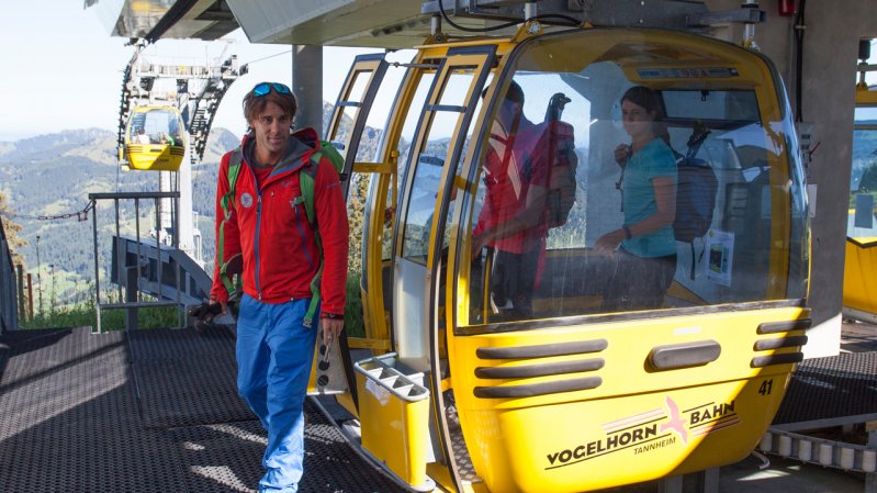 8-Passenger Neunerköpfle Gondola in Tannheim, © Tirol Werbung/Klaus Kranebitter