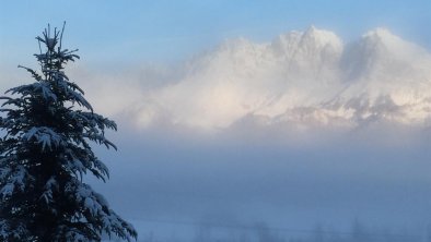 view to the mountains from the house