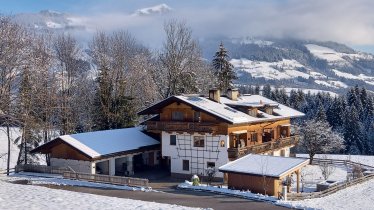 Haus außen Winter