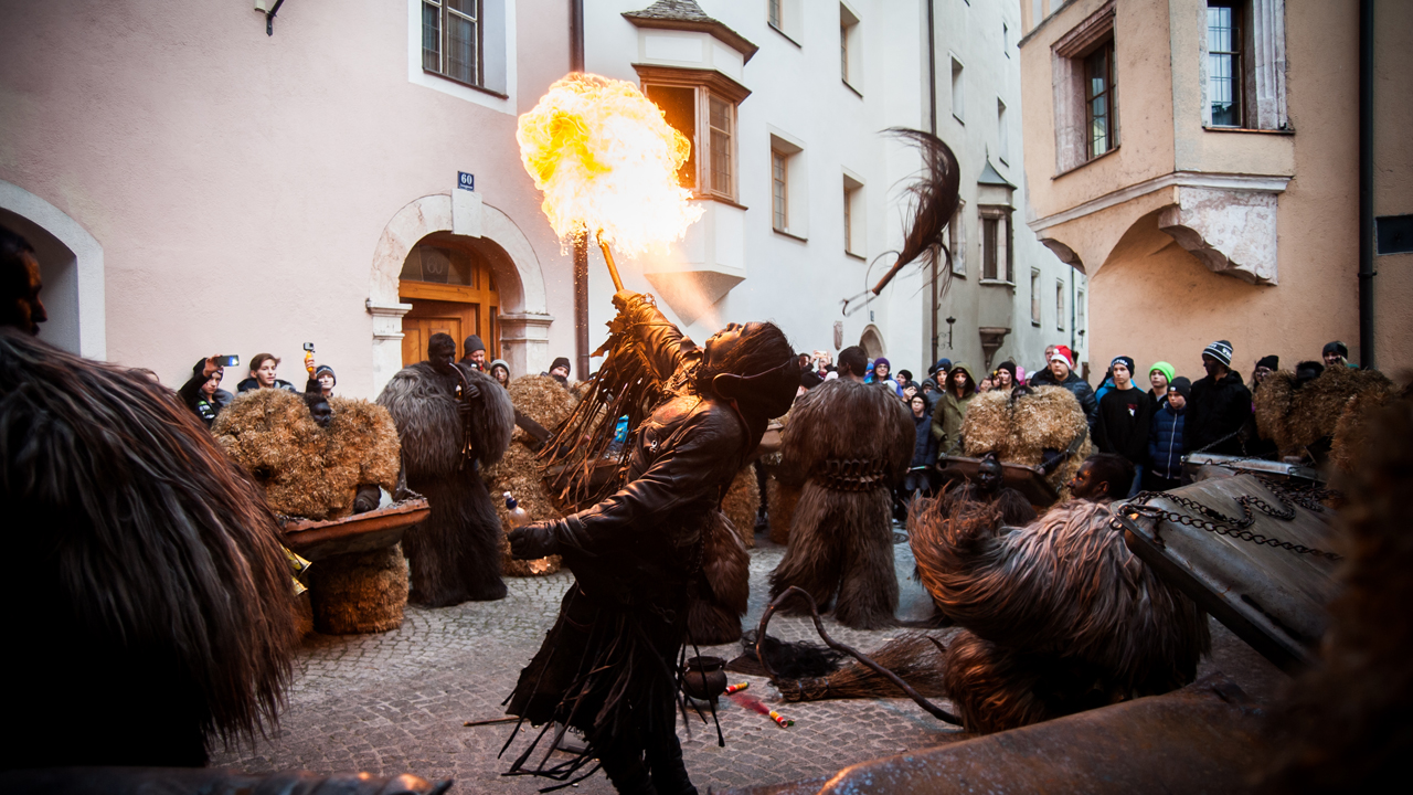 2024 Perchten Run and Witches' Dance in Rattenberg Austrian Tirol